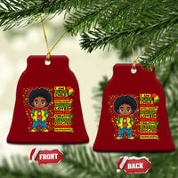 I Am Black Child Ceramic Ornament Afro Boy African American Pride Black History Month - Wonder Print Shop