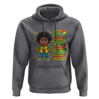 I Am Black Child Hoodie Afro Boy African American Pride Black History Month