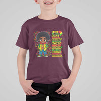 I Am Black Child T Shirt For Kid Afro Boy African American Pride Black History Month