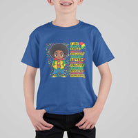 I Am Black Child T Shirt For Kid Afro Boy African American Pride Black History Month