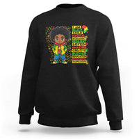 I Am Black Child Sweatshirt Afro Boy African American Pride Black History Month