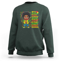 I Am Black Child Sweatshirt Afro Boy African American Pride Black History Month