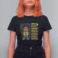 I Am Black Child T Shirt For Women Afro Boy African American Pride Black History Month