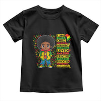 I Am Black Child Toddler T Shirt Afro Boy African American Pride Black History Month