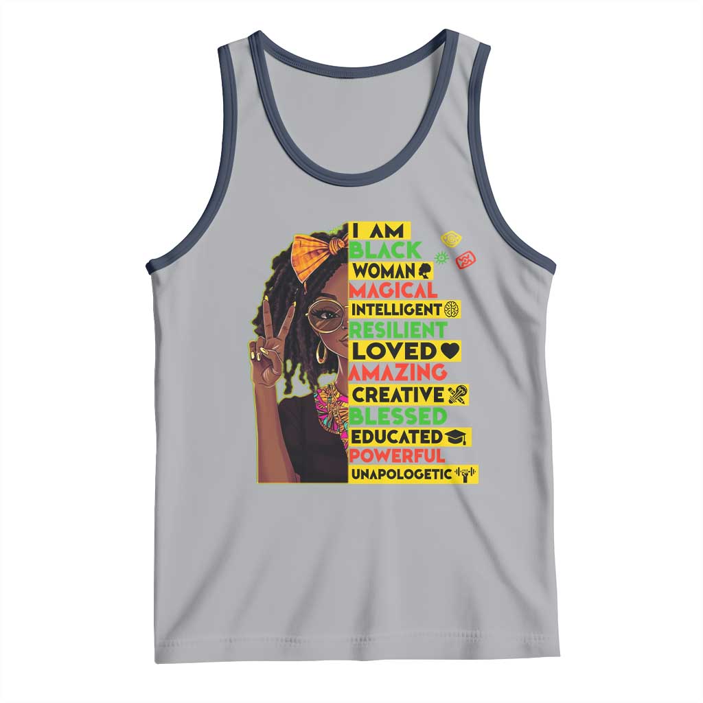 I Am Black Woman Tank Top Locd African American Pride Black History Month