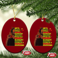 I Am Black Man Ceramic Ornament Cool Locd African American Pride Black History Month - Wonder Print Shop