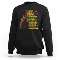 I Am Black Man Sweatshirt Cool Locd African American Pride Black History Month