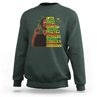 I Am Black Man Sweatshirt Cool Locd African American Pride Black History Month