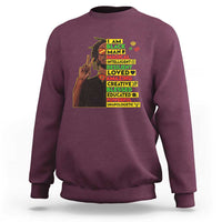 I Am Black Man Sweatshirt Cool Locd African American Pride Black History Month