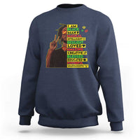 I Am Black Man Sweatshirt Cool Locd African American Pride Black History Month