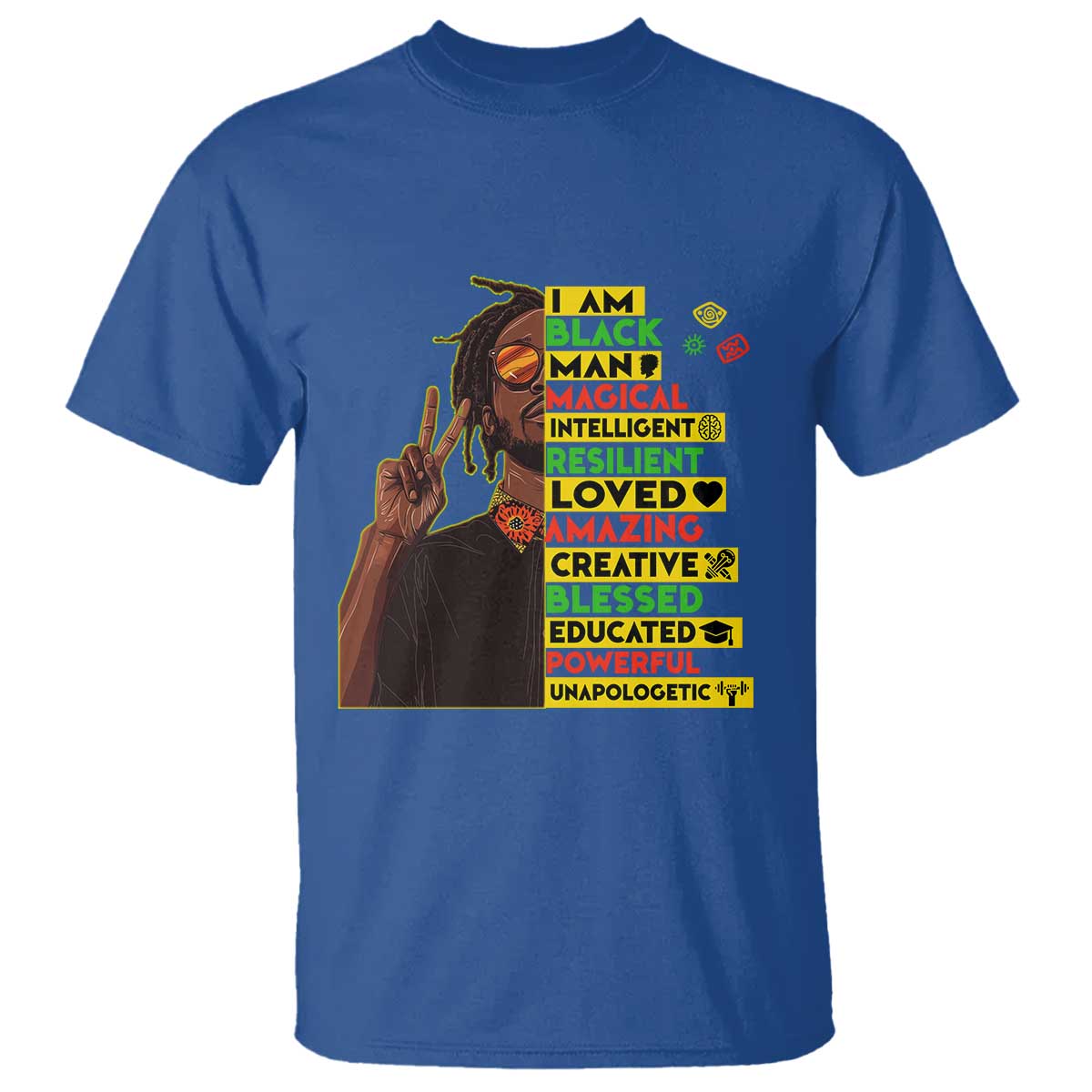 I Am Black Man T Shirt Cool Locd African American Pride Black History Month