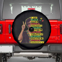 I Am Black Woman Spare Tire Cover Afro African American Pride Black History Month