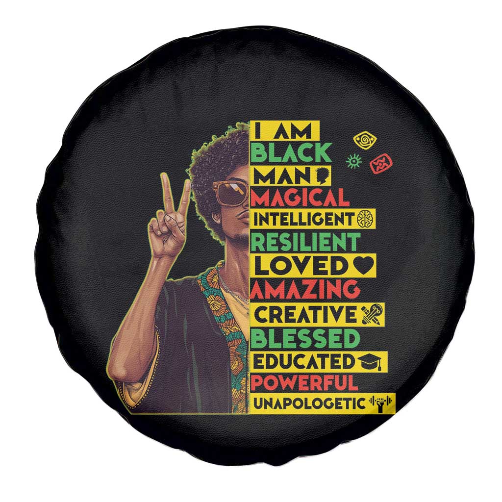 I Am Black Woman Spare Tire Cover Afro African American Pride Black History Month