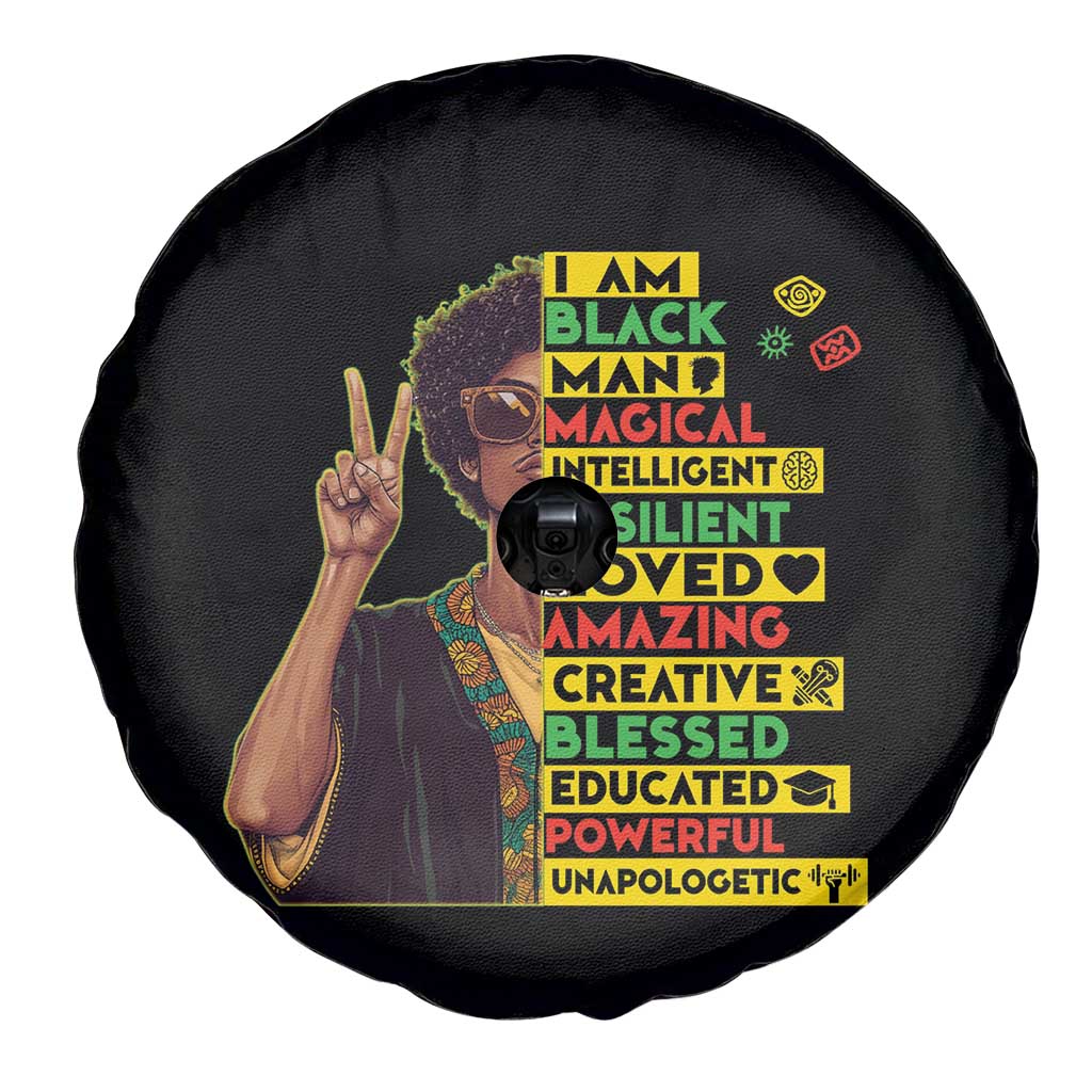 I Am Black Woman Spare Tire Cover Afro African American Pride Black History Month