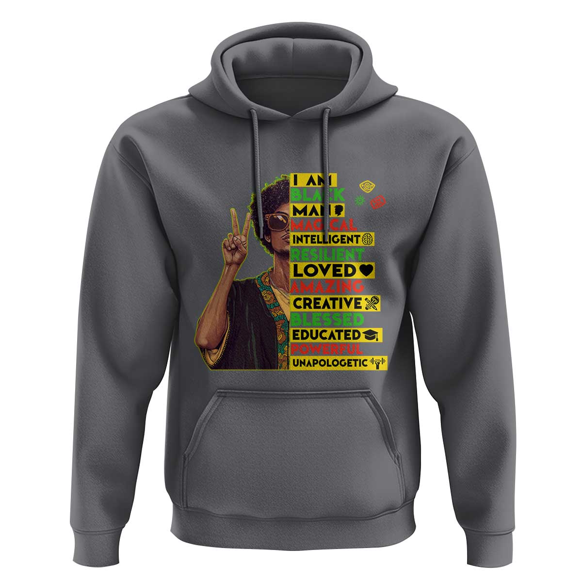 I Am Black Woman Hoodie Afro African American Pride Black History Month