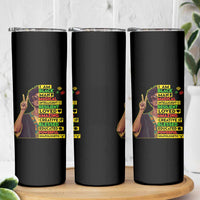 I Am Black Woman Skinny Tumbler Afro African American Pride Black History Month