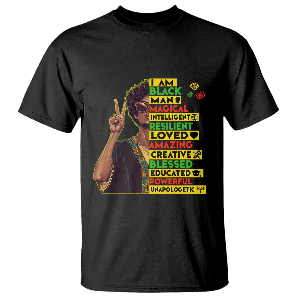 I Am Black Woman T Shirt Afro African American Pride Black History Month