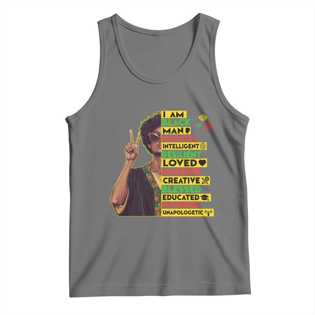 I Am Black Woman Tank Top Afro African American Pride Black History Month