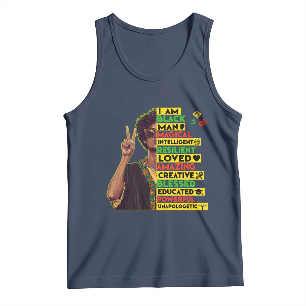 I Am Black Woman Tank Top Afro African American Pride Black History Month