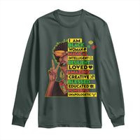 I Am Black Man Long Sleeve Shirt Afro African American Pride Black History Month
