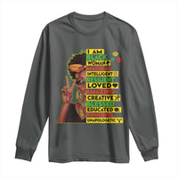 I Am Black Man Long Sleeve Shirt Afro African American Pride Black History Month
