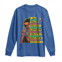 I Am Black Man Long Sleeve Shirt Afro African American Pride Black History Month