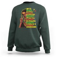 I Am Black Man Sweatshirt Afro African American Pride Black History Month