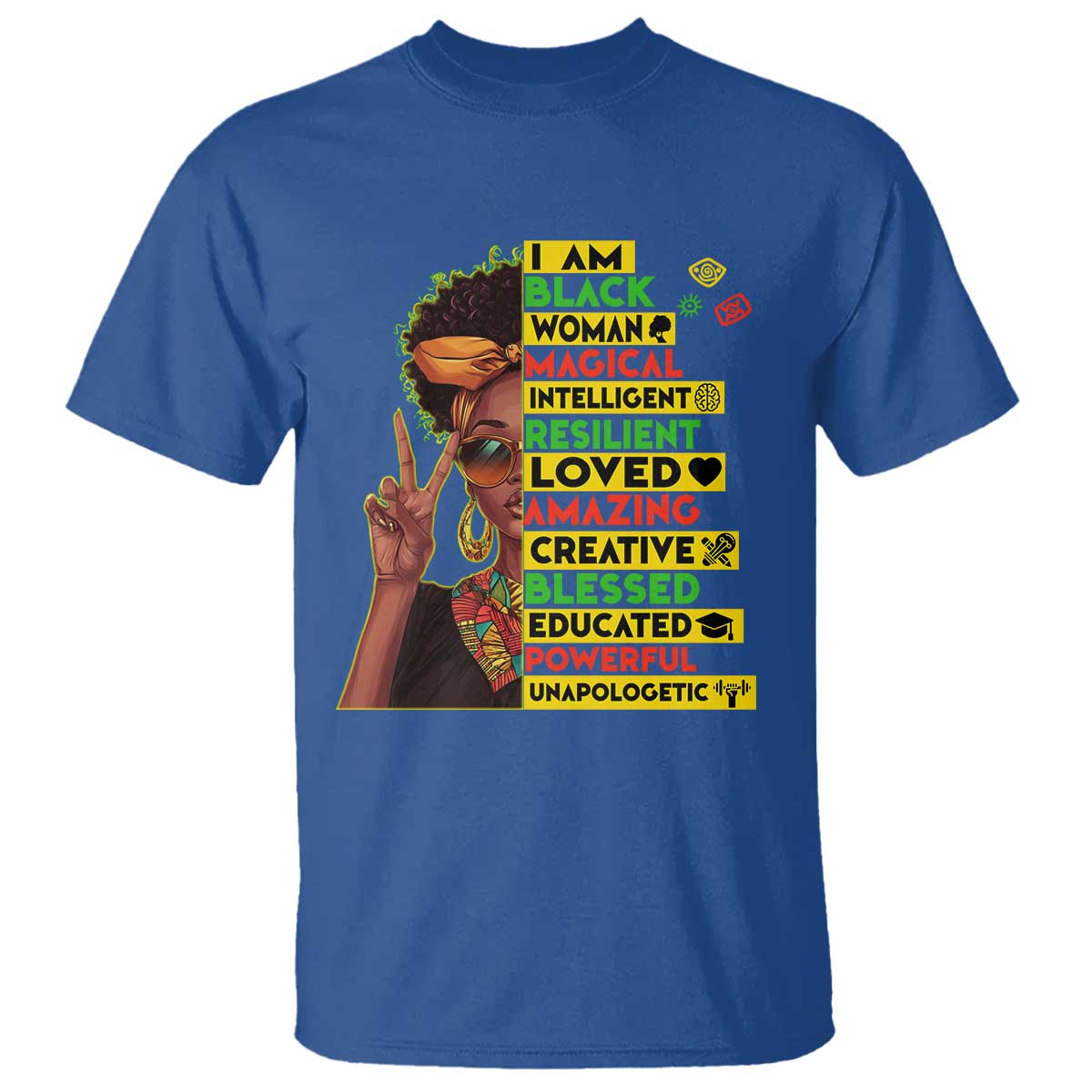 I Am Black Man T Shirt Afro African American Pride Black History Month
