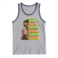 I Am Black Man Tank Top Afro African American Pride Black History Month
