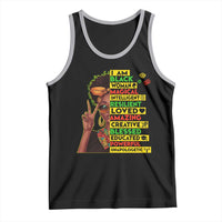 I Am Black Man Tank Top Afro African American Pride Black History Month