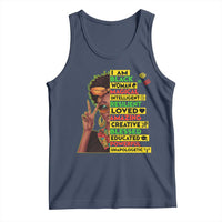 I Am Black Man Tank Top Afro African American Pride Black History Month