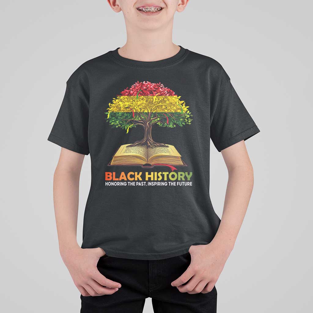 Black History Month T Shirt For Kid Honoring The Past Inspiring The Future African American Roots Pride