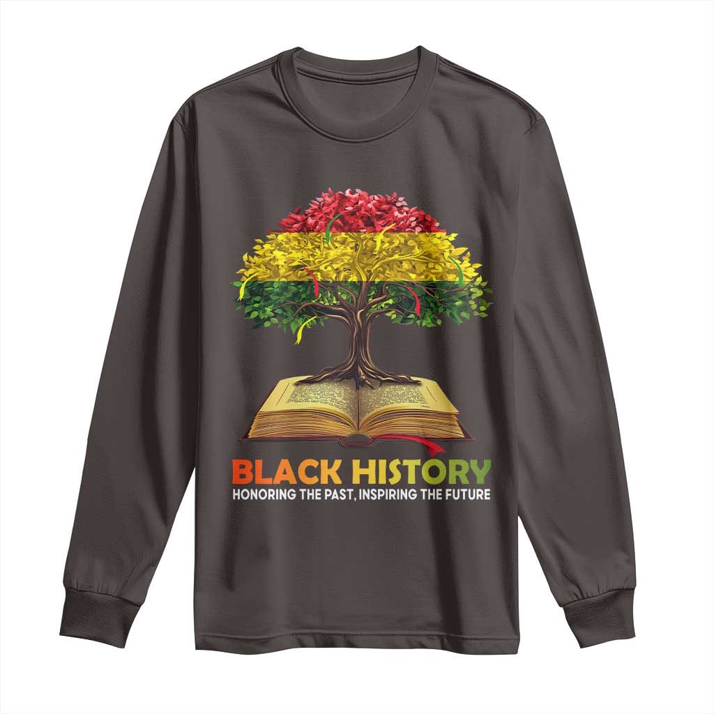 Black History Month Long Sleeve Shirt Honoring The Past Inspiring The Future African American Roots Pride