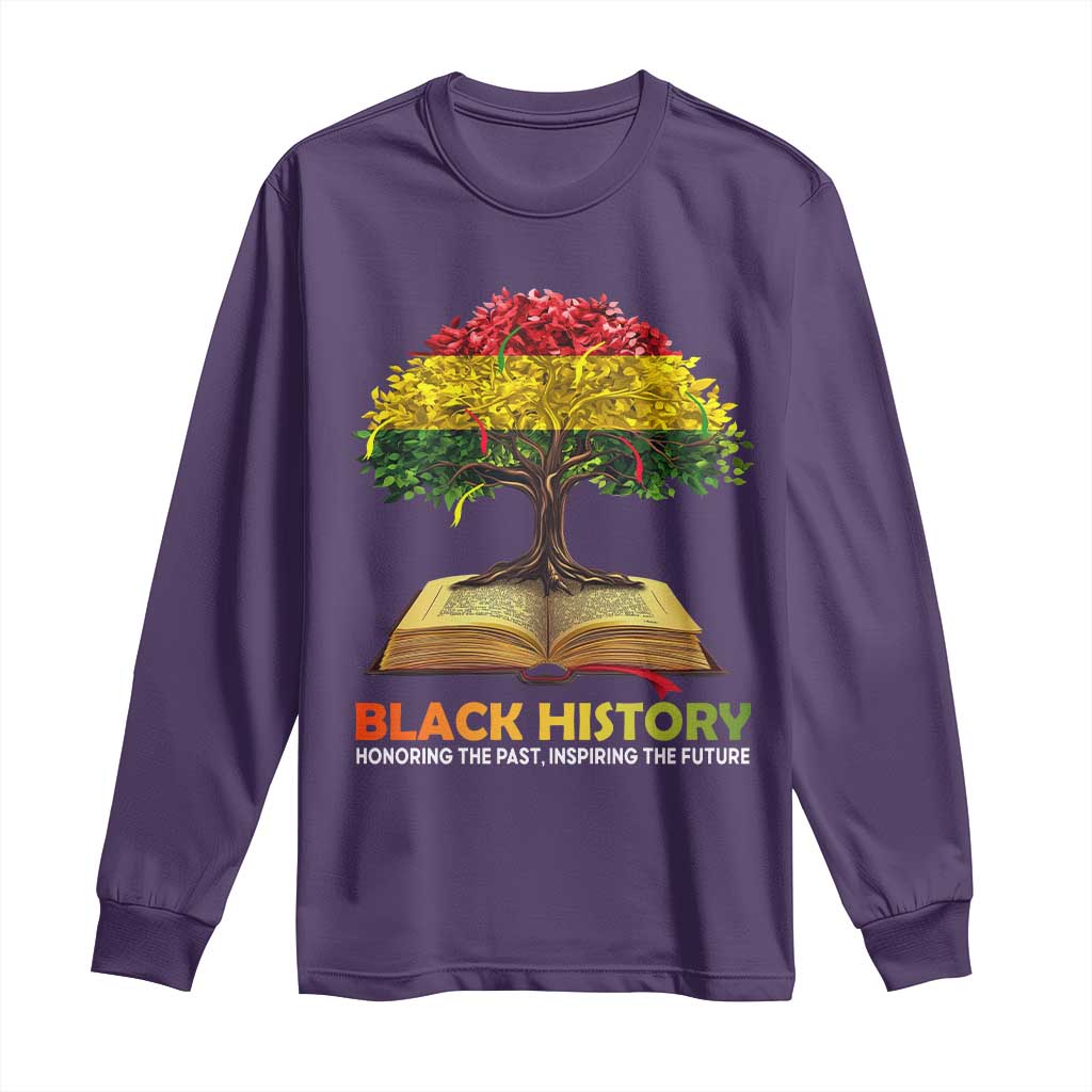 Black History Month Long Sleeve Shirt Honoring The Past Inspiring The Future African American Roots Pride