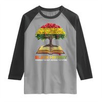 Black History Month Raglan Shirt Honoring The Past Inspiring The Future African American Roots Pride