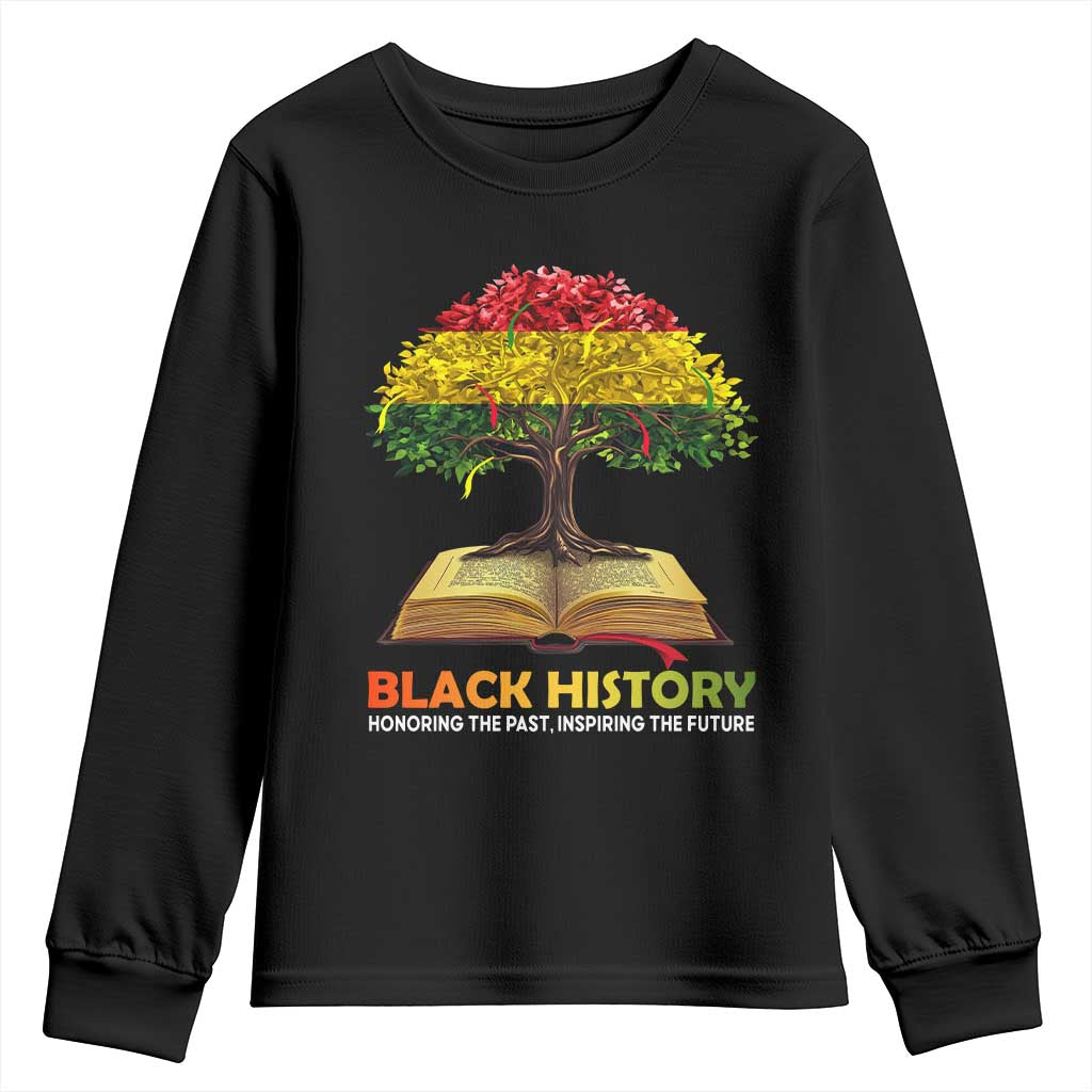 Black History Month Youth Sweatshirt Honoring The Past Inspiring The Future African American Roots Pride