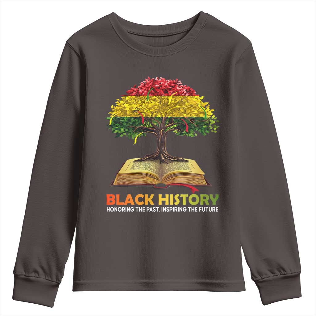 Black History Month Youth Sweatshirt Honoring The Past Inspiring The Future African American Roots Pride