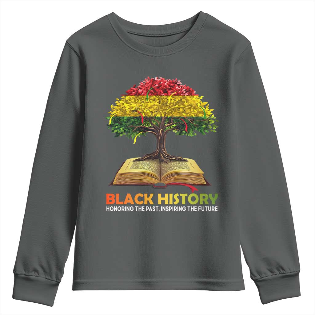 Black History Month Youth Sweatshirt Honoring The Past Inspiring The Future African American Roots Pride