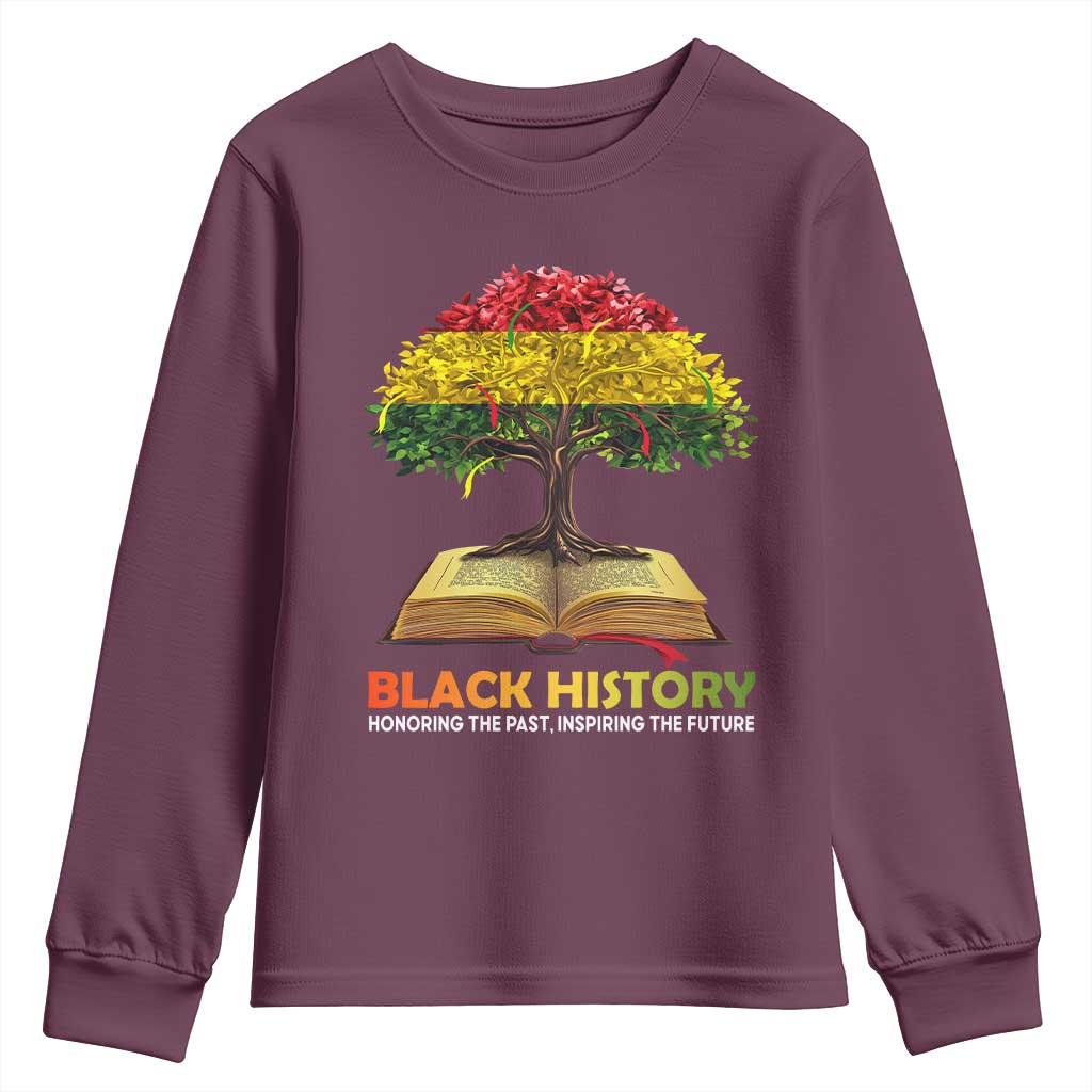 Black History Month Youth Sweatshirt Honoring The Past Inspiring The Future African American Roots Pride