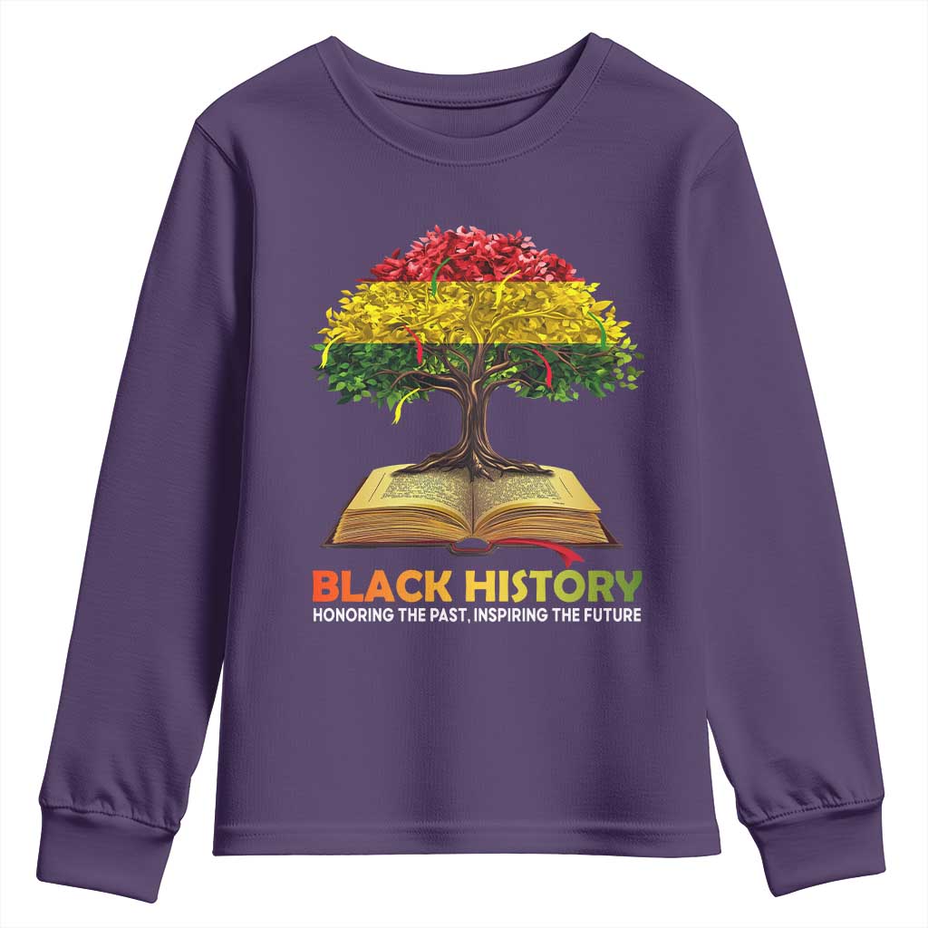 Black History Month Youth Sweatshirt Honoring The Past Inspiring The Future African American Roots Pride