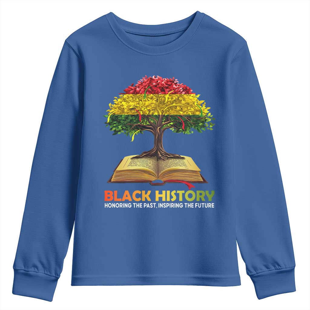 Black History Month Youth Sweatshirt Honoring The Past Inspiring The Future African American Roots Pride