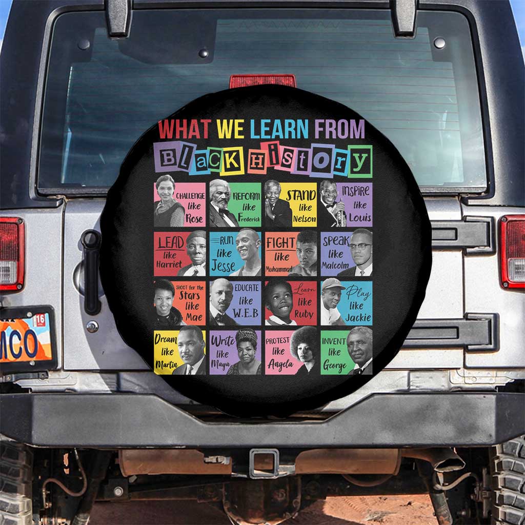 What We Learn From Black History Spare Tire Cover Black Civil Rights Leaders