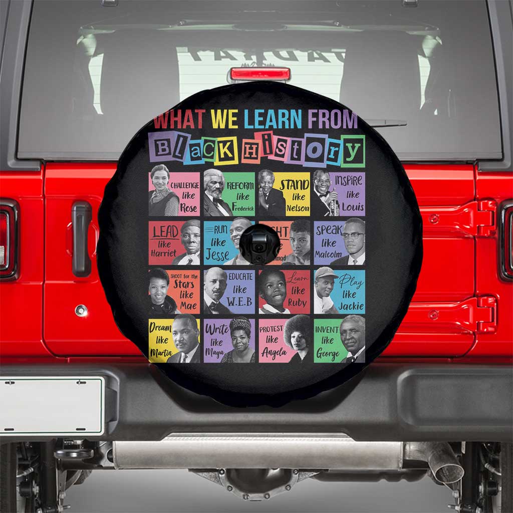 What We Learn From Black History Spare Tire Cover Black Civil Rights Leaders