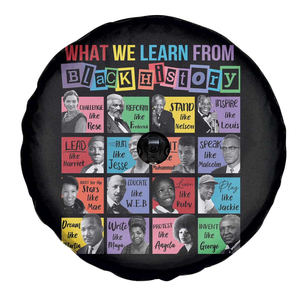 What We Learn From Black History Spare Tire Cover Black Civil Rights Leaders