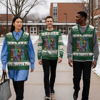 What We Learn From Black History V-Neck Knit Sweater Vest Black Civil Rights Leaders - Wonder Print Shop