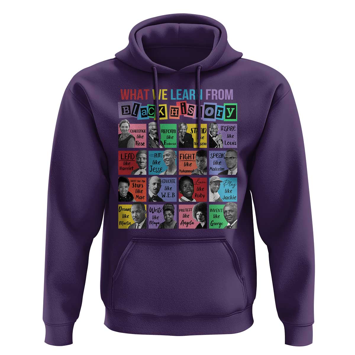 What We Learn From Black History Hoodie Black Civil Rights Leaders