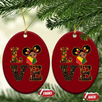 I Am Black Child Ceramic Ornament LOVE Black History Month Strong African American Pride - Wonder Print Shop