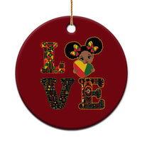 I Am Black Child Ceramic Ornament LOVE Black History Month Strong African American Pride - Wonder Print Shop