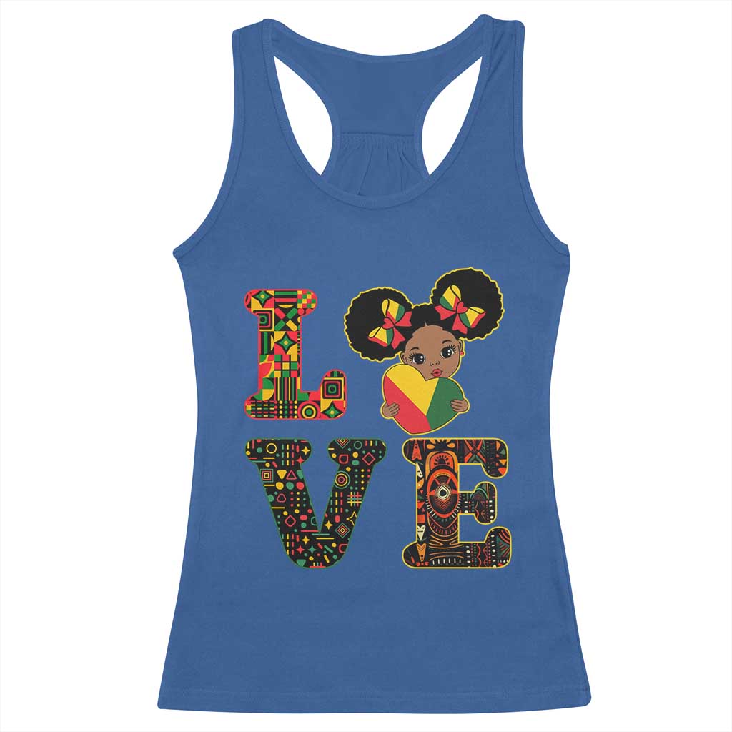 I Am Black Child Racerback Tank Top LOVE Black History Month Strong African American Pride