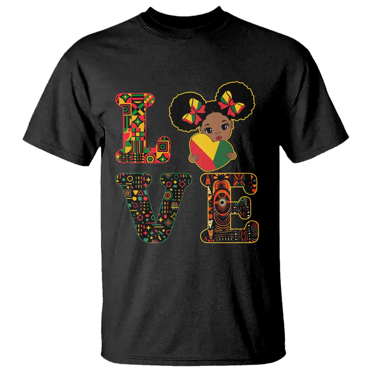 I Am Black Child T Shirt LOVE Black History Month Strong African American Pride